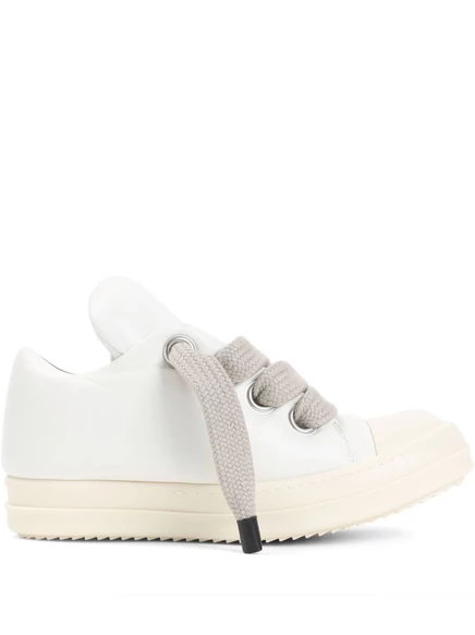 Женские кожаные кроссовки Rick Owens, молочные