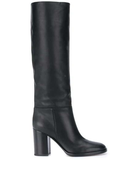 Женские сапоги-ботфорты Gianvito Rossi Santiago 85 мм, черные