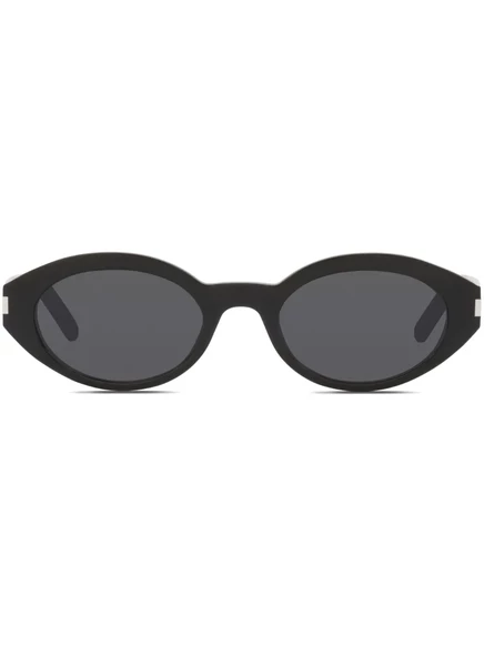 Женские солнцезащитные очки Saint Laurent овальные, черные