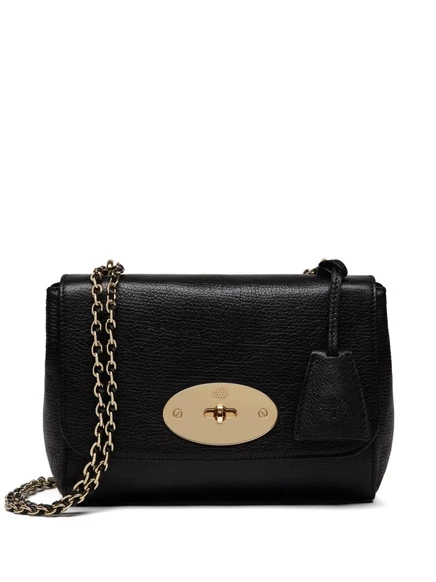 Женская кожаная сумка на плечо Mulberry Lily, черная