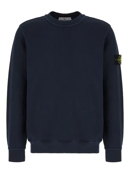 Мужской свитшот Stone Island с логотипом Compass, синий
