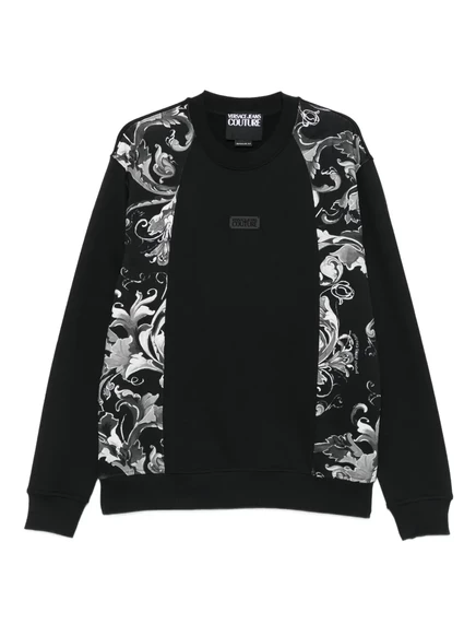 Толстовка с панелями в стиле барокко от Versace Jeans Couture