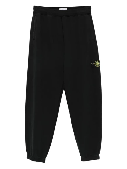 Мужские брюки Stone Island 6200004 с манжетами, черные