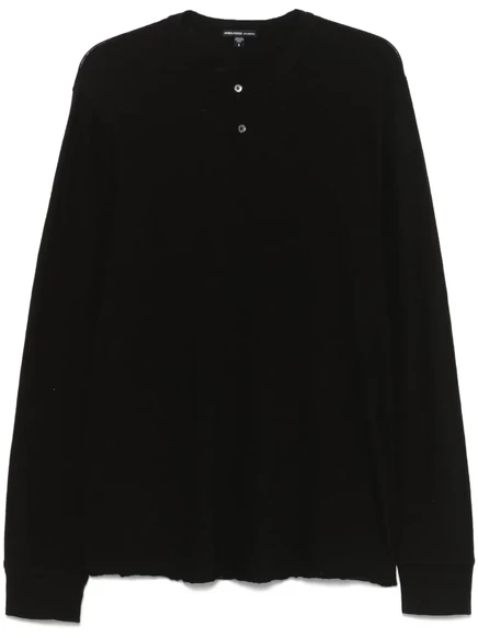 Футболка James Perse из джерси Хенли black