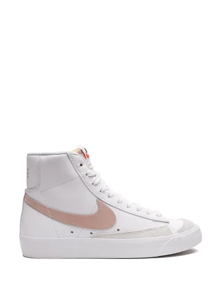 Женские кроссовки Nike Blazer Mid 77 бело-розовые