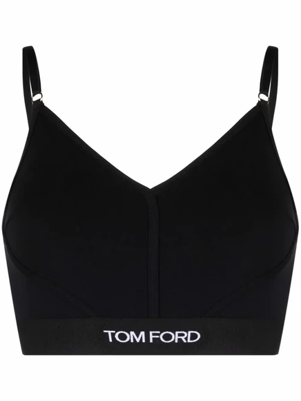 Женский бралет Tom Ford с логотипом, черный