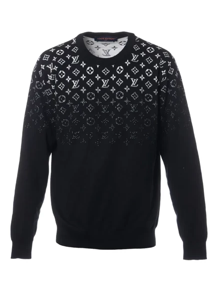 Джемпер Louis Vuitton Pre-Owned 2024 монограммный, черный