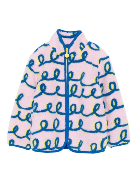 Детская флисовая куртка Stella McCartney Kids, розовая