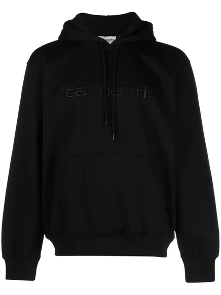 Мужское худи Carhartt WIP с логотипом, черное