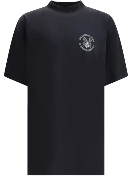 Футболка с логотипом Balenciaga  black