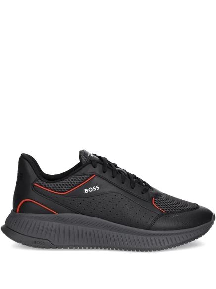 Кроссовки из перфорированной кожи BOSS x Porsche TTNM Evo grey