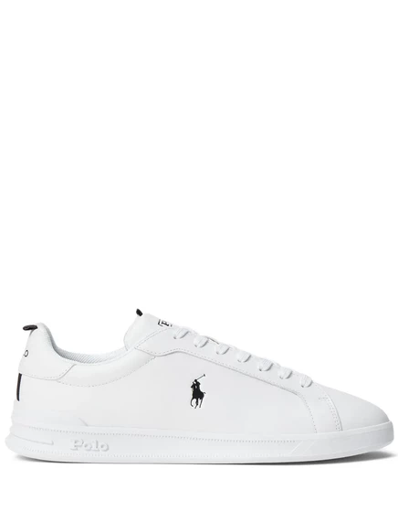 Мужские низкие кеды Polo Ralph Lauren кожаные, белые