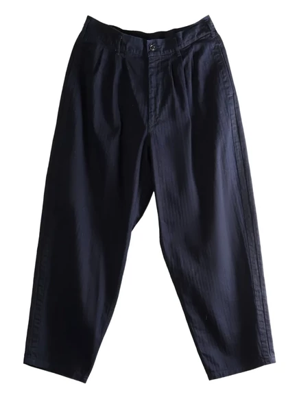 Мужские широкие брюки Yohji Yamamoto с защипами, индиго