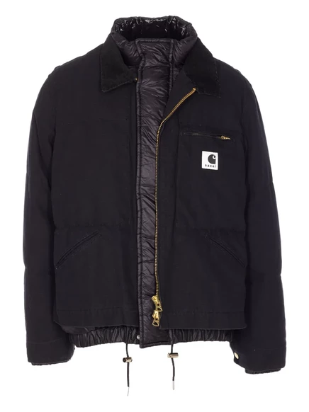 куртка с капюшоном на молнии sacai x Carhartt WIP black