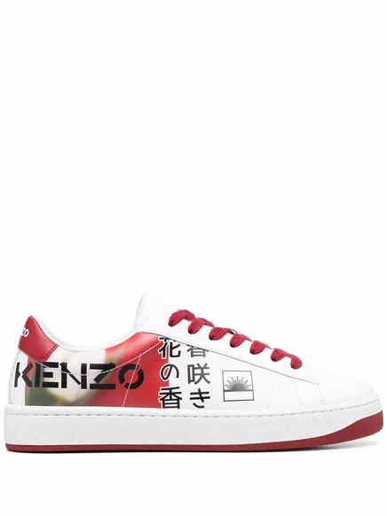 Кроссовки с логотипом Kenzo Kourt white