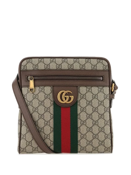 Мужская сумка‑мессенджер Gucci Ophidia small, бежево-коричневая