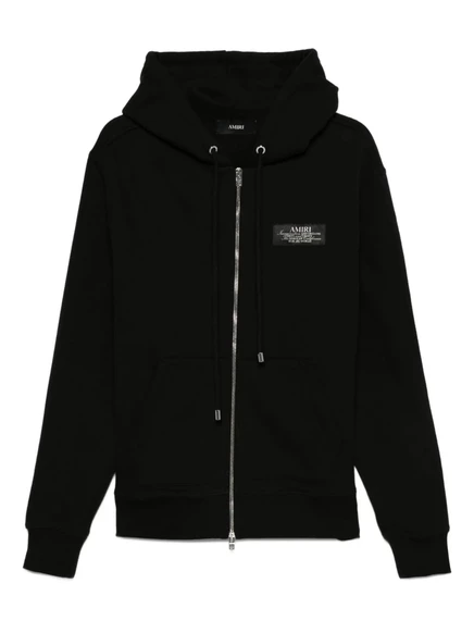 Толстовка с капюшоном AMIRI Spirit на молнии black