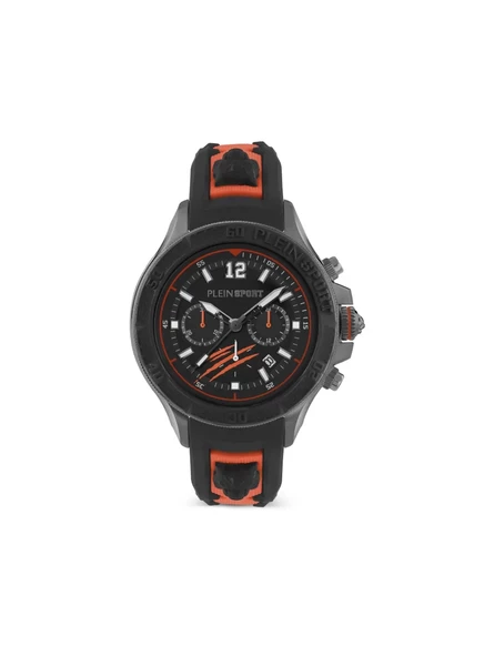 Мужские часы Plein Sport Warrior Tech 47,5 мм, сталь, хронограф, черные
