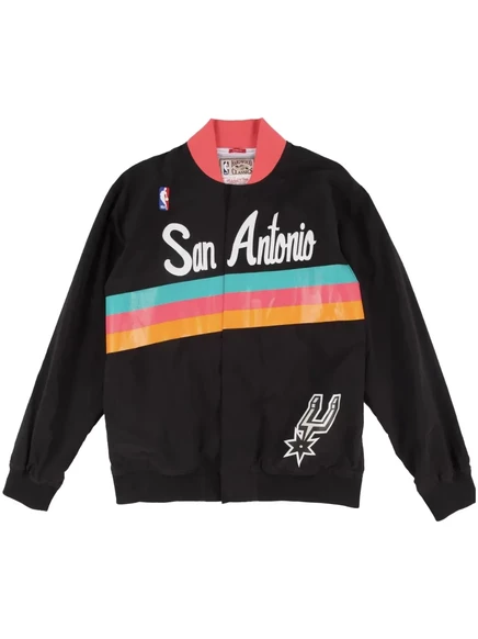 Мужская разминочная куртка Mitchell & Ness NBA San Antonio Spurs 94-95, черная