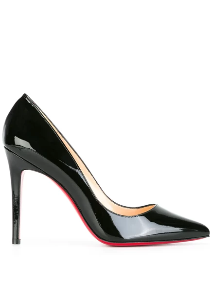 Кожаные туфли-лодочки Christian Louboutin Pigalle 100 мм black