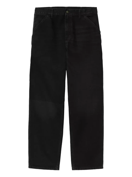 Мужские широкие джинсы Carhartt WIP, из органического хлопка, черные