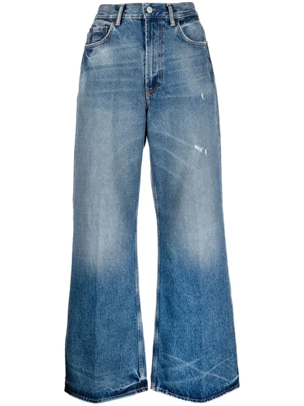 Женские широкие джинсы Acne Studios, синие