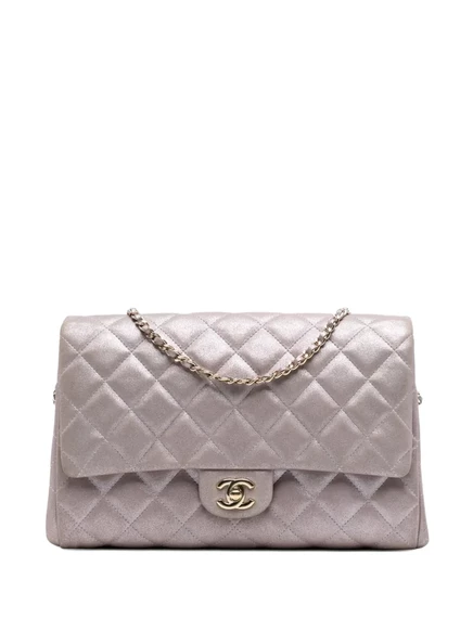 Женский клатч CHANEL стеганый перламутровый, розовый