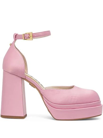 Туфли-лодочки Buffalo May Dorsay на платформе с блочным каблуком pink