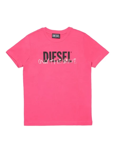 Футболка Diesel Kids only the brave pink