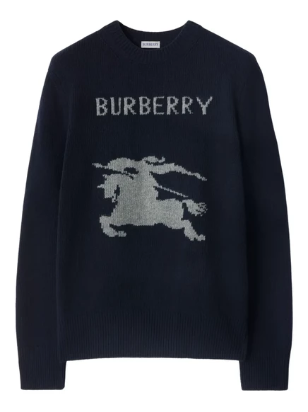 Мужской свитер Burberry с мотивом рыцаря, синий