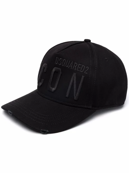 Шапочка с вышитым логотипом DSQUARED2 Icon black