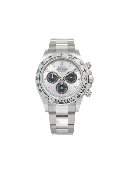 Мужские часы rolex daytona 40 мм 18k белое золото/сталь