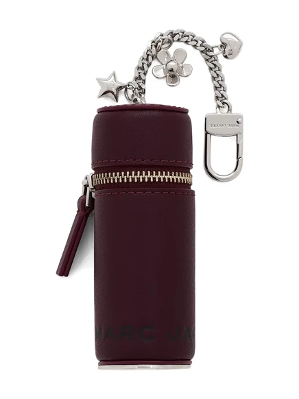 Женский брелок Marc Jacobs цилиндрический на молнии, красный