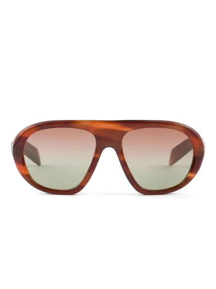 Солнцезащитные очки в черепаховом панцире Prada Eyewear brown