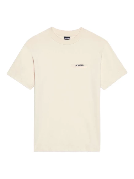 Футболка с нашивкой с логотипом Jacquemus neutrals