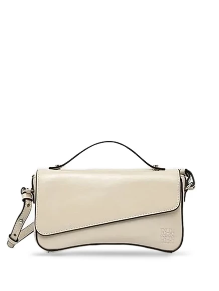 Кожаная мини-сумка с логотипом Pedro Del Hierro neutrals