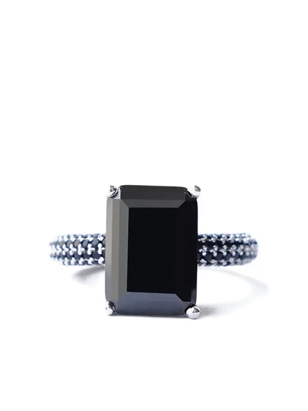 Женское кольцо Izabel Display Mega с черным цирконием