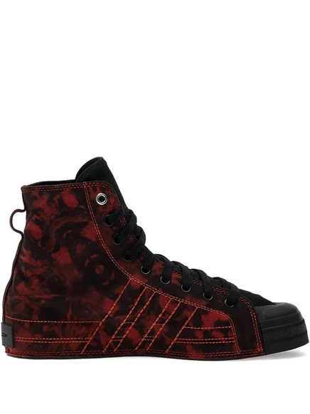 Унисекс высокие кроссовки Y-3 Nizza тай-дай, черные