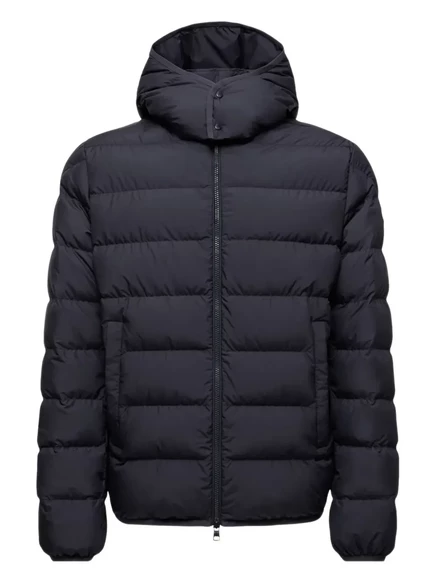 Стеганая куртка Moncler с капюшоном black