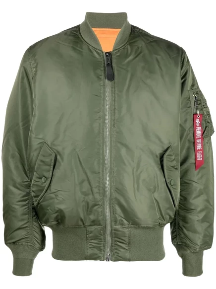 Реверсивная куртка-бомбер Alpha Industries MA-1 green