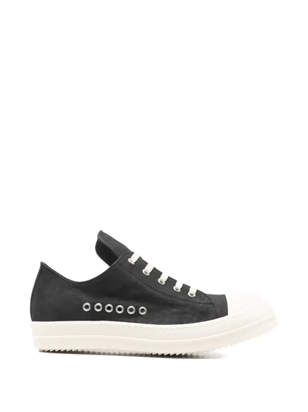 Мужские кожаные кроссовки Rick Owens, черные