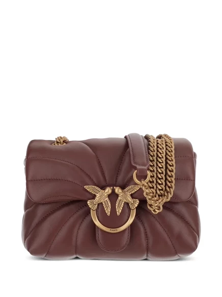 Стеганая сумка через плечо PINKO Mini Love Bag Puff Butterfly
