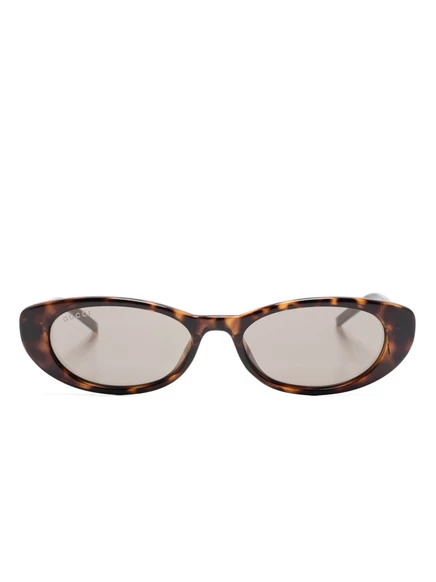 Женские солнцезащитные очки Gucci Eyewear кошачьи, коричневые