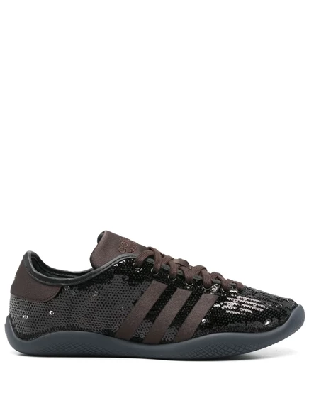 Кроссовки Adidas с пайетками, коричневые