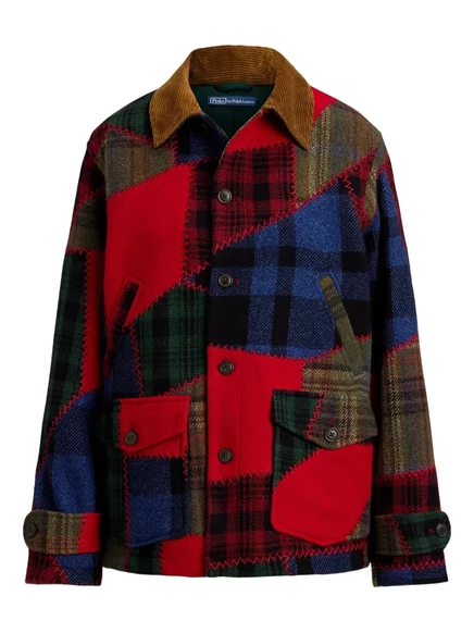 Женская куртка Polo Ralph Lauren пэчворк, красная