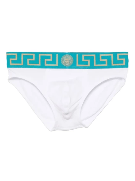 Мужские брифы Versace Greca, белые