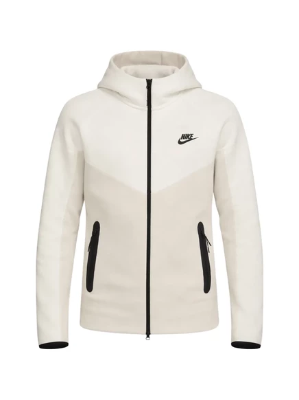 Мужское худи Nike Tech Fleece на молнии, коричневое