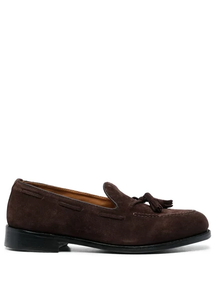 Мужские лоферы Sebago замшевые с кисточкой, коричневые