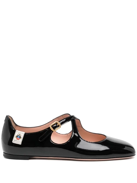 Женские балетки Bally Baunty с пряжкой, черные