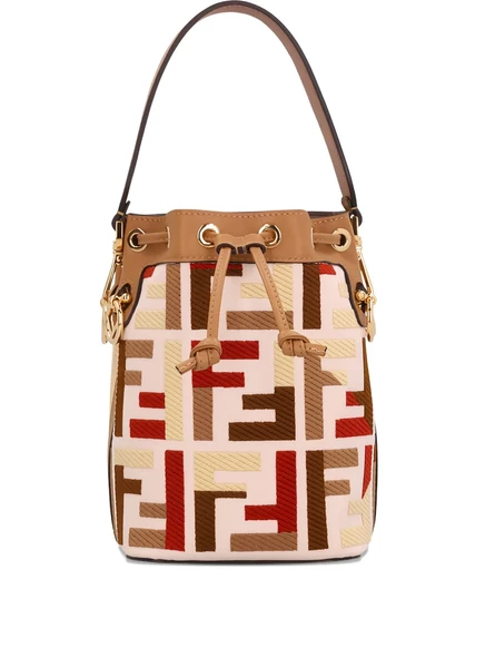 Женская сумка Fendi Mini Mon Tresor, молочная